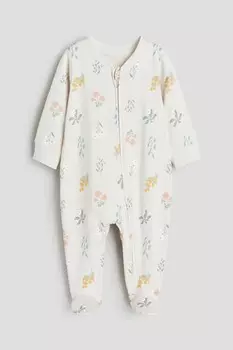 Пижама с ногами H&M, бежевый