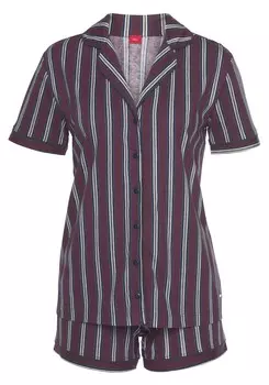 Пижама s.Oliver Short Pajama Set, бордо