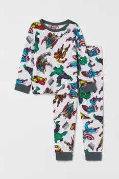 Пижама с отворотом на манжете H&amp;M