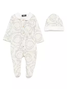 Пижама с принтом «Барокко» Versace Kids, нейтральный