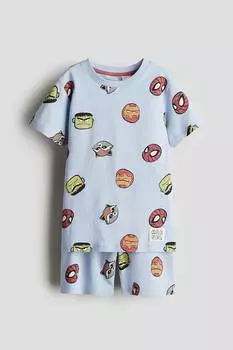 Пижама с принтом H&M, мультиколор