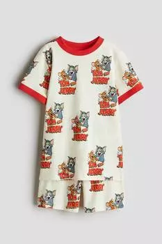 Пижама с принтом H&M, мультиколор