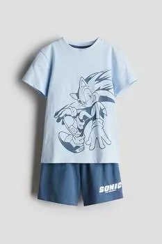 Пижама с принтом H&M, мультиколор