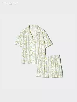 Пижама (с принтом) Uniqlo, бежевый