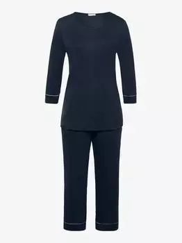 Пижама с рукавом 3/4 натуральный комфорт Hanro, синий