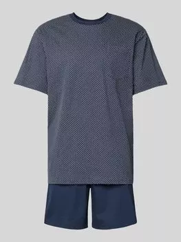 Пижама с Schiesser, темно-синий