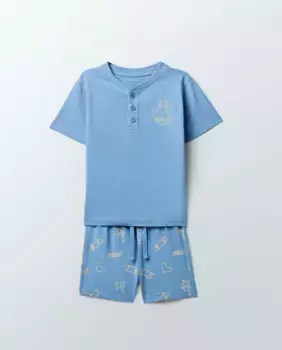 Пижама с шеей пекаря Sfera, синий