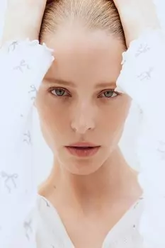 Пижама с узором пуанты H&M, белый