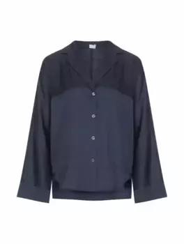 Пижама с узором Zimmerli, тёмно-синий