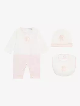 Пижама с вышитым логотипом Roberto Cavalli Junior, нейтральный