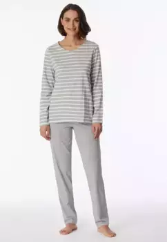 Пижама Schiesser "Casual Essentials" (2 шт.), повседневного дизайна, серый