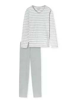 Пижама SCHIESSER Casual Essentials, пятнистый серый