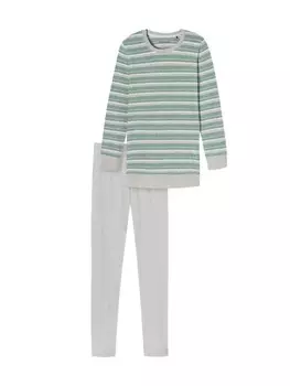 Пижама Schiesser Casual Essentials, зеленый