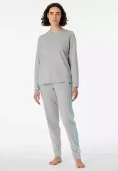 Пижама Schiesser "Casual Nightwear" (2 шт.), повседневного свободного кроя, цвет Dunkelgrau-Mel.