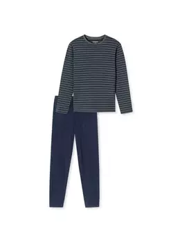 Пижама Schiesser, цвет blau/grau
