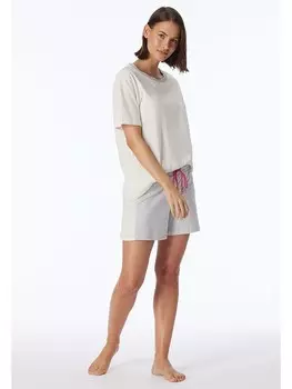 Пижама Schiesser, цвет creme/hellgrau