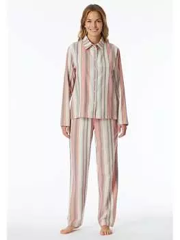 Пижама Schiesser, цвет creme/orange/grau