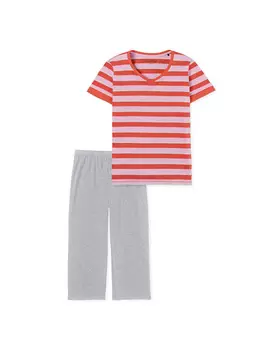 Пижама Schiesser, цвет rosa/rot/grau