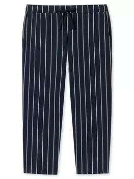 Пижама Schiesser Hose 3/4 lang Mix & Relax Organic Cotton, цвет dunkelblau gestreift
