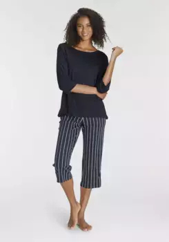 Пижама Schiesser "Modern Nightwear" (2 шт.), с боковыми карманами, синий