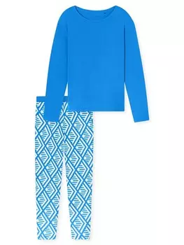 Пижама SCHIESSER Modern Nightwear, аква