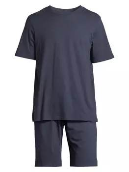 Пижама Schiesser Night & Home, темно-синий
