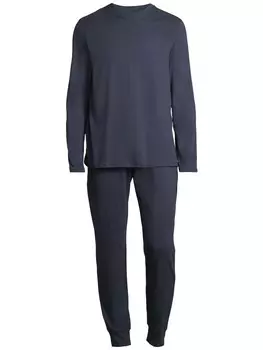 Пижама Schiesser Night & Home, темно-синий
