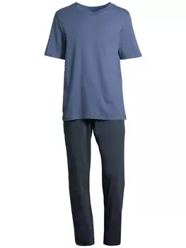 Пижама Schiesser Night & Home, темно-синий