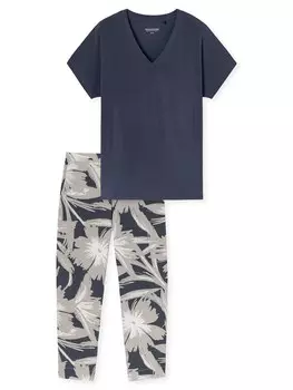 Пижама SCHIESSER Selected Premium 7/8, графитовый