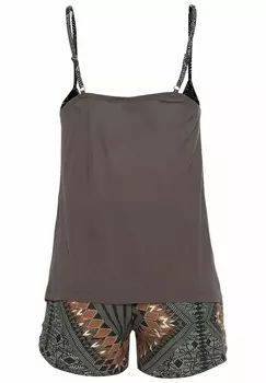 Пижама SET LASCANA, коричневый
