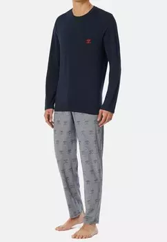 Пижама SET Schiesser, темно-синий