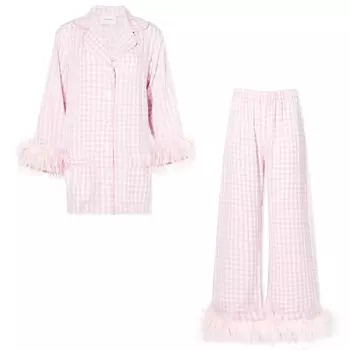 Пижама Sleeper Double Feather Party, розовый/белый