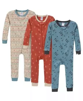 Пижама Snug Fit без ножек для малышей, 3 шт., с изображением собаки Gerber, синий