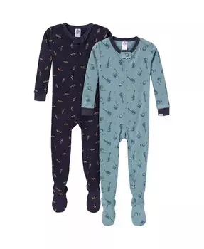 Пижама Snug Fit Footed для малышей, 2 шт., гитары Gerber, синий