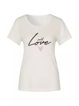 Пижама sOliver, цвет ecru, schwarz gemustert