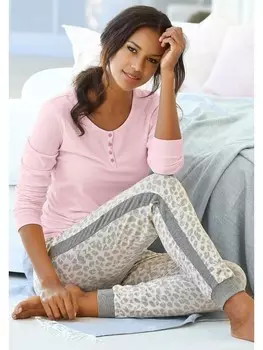 Пижама sOliver, цвет rosa-leo