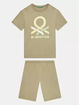 Пижама стандартного кроя United Colors Of Benetton, зеленый