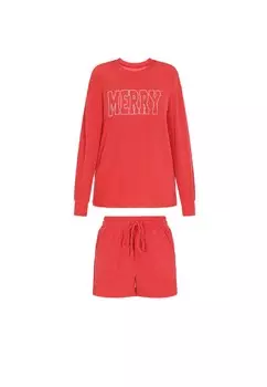 Пижама swirly, красный