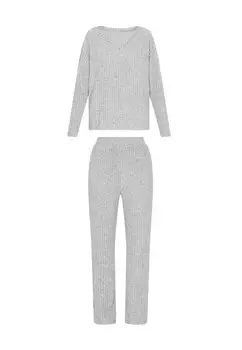 Пижама swirly, светло-серый