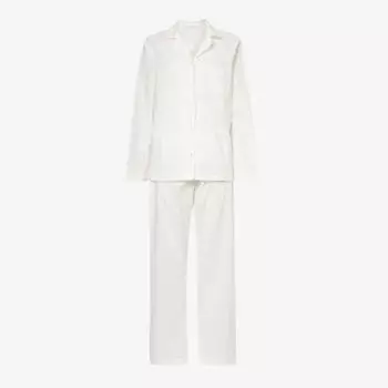 Пижама свободного кроя из хлопкового поплина The Nap Co, цвет coconut