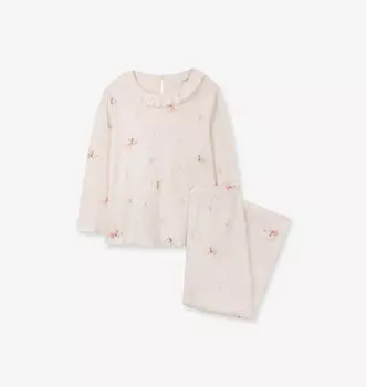 Пижама свободного кроя из органического хлопка Fairy-Print для детей от 1 до 6 лет The Little White Company, розовый