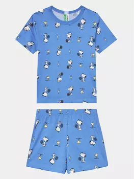 Пижама свободного кроя United Colors Of Benetton, синий