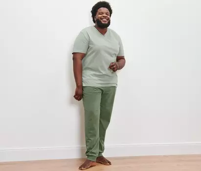 Пижама Tchibo, зелёный топ шалфея