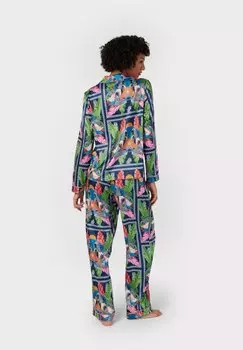 Пижама TEMPLE LEOPARD PRINT Chelsea Peers, темно-синий