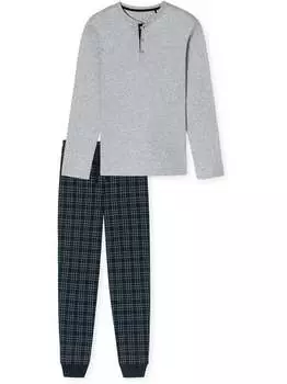 Пижама тонкий интерлок Schiesser, серый