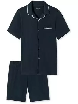 Пижама тонкий интерлок Schiesser, синий