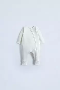 Пижама-трансформер с точечными пятнами ZARA, экрю