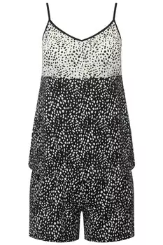 Пижама Ulla Popken, черно-белый