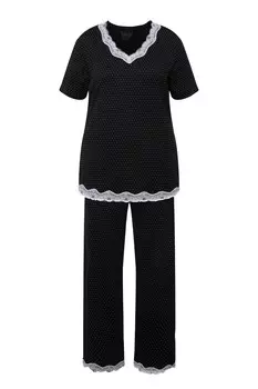 Пижама Ulla Popken Pajama, черный