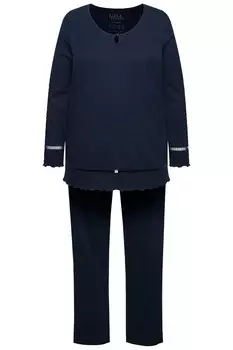 Пижама Ulla Popken Pajama, ночной синий